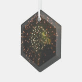 Vuurwerk 4 glas zeshoek ornament (Voorkant links)
