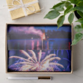 Vuurwerk 4 juli Blauwe Onafhankelijkheidsdag Tissuepapier (Geschenk)