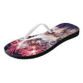 Vuurwerk 4 juli Onafhankelijkheidsdag Teenslippers (Schuin)