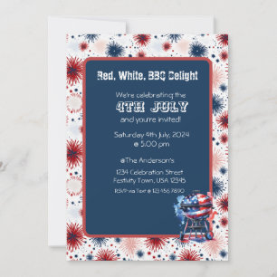 Vuurwerk 4 juli Uitnodiging BBQ