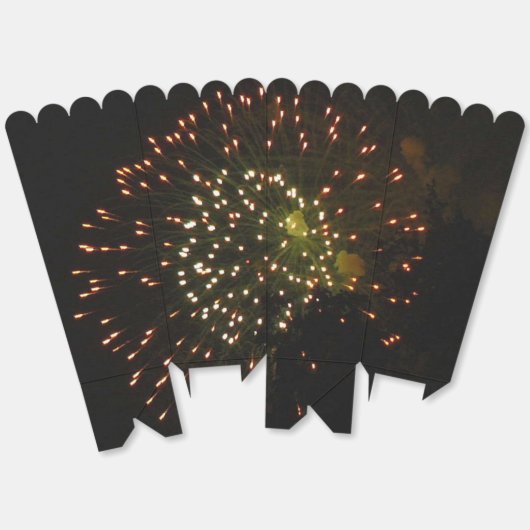 Vuurwerk 4 popcornboxen bedankdoosjes (Ongevouwen)