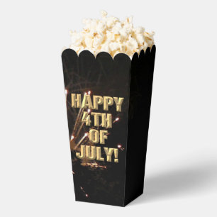 Vuurwerk 5 4 juli popcorn dozen bedankdoosjes