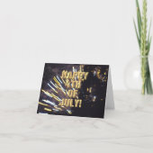 Vuurwerk 6 4 van juli kaart (Voorkant)