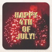 Vuurwerk 7 4 juli papieren onderzetters (Voorkant)