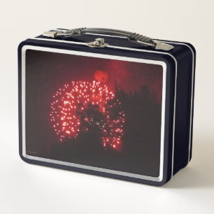 Vuurwerk 7 zwarte lunchbox