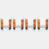 Vuurwerk 8 4 juli rotsen glazen set van 4 (Links)