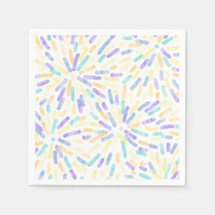Vuurwerk Abstract Genderfaun Pride Flag Pastel Servet