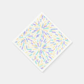 Vuurwerk Abstract Genderfaun Pride Flag Pastel Servet (Hoek)