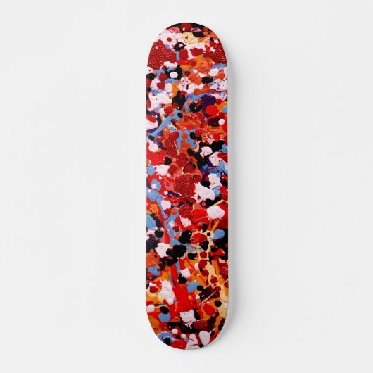 VUURWERK! (abstract kunstontwerp) ~ Skateboard (Voorkant)