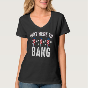 Vuurwerk Bang Patriotic American 1 van 4 juli T-shirt