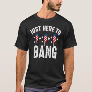 Vuurwerk Bang Patriotic American T-shirt