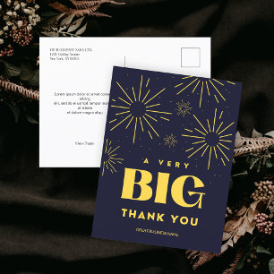 Vuurwerk Bedrijfsnaam Waardering Dank Je Wel Briefkaart