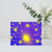 Vuurwerk briefkaart (Staand voorkant)