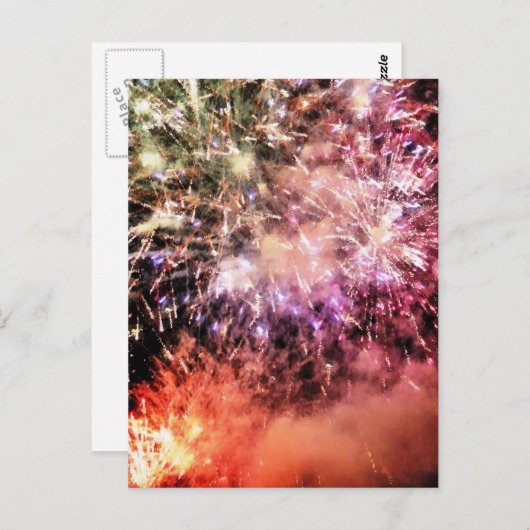 VUURWERK BRIEFKAART (Voorkant / Achterkant)