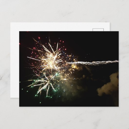 Vuurwerk briefkaart (Voorkant / Achterkant)