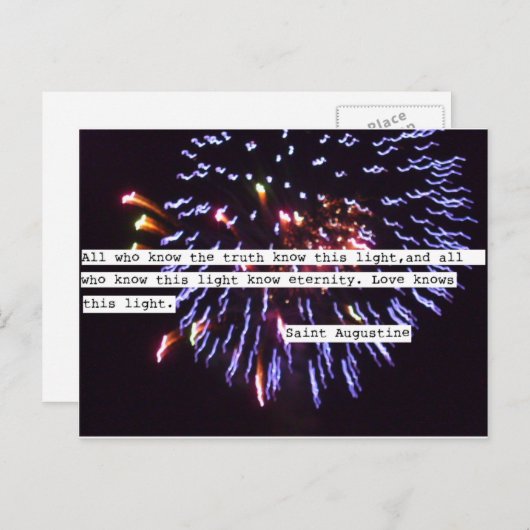 Vuurwerk briefkaarten (Voorkant / Achterkant)