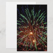 vuurwerk briefpapier (Voorkant / Achterkant)