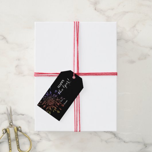 Vuurwerk Cadeaulabel (Met Touw)
