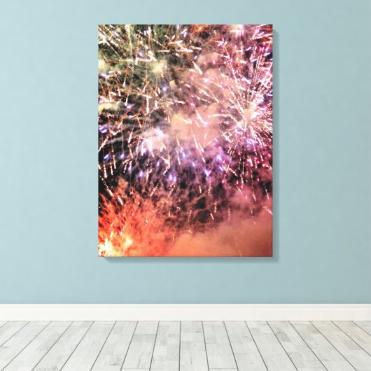 VUURWERK CANVAS AFDRUK (Insitu (Houten vloer))