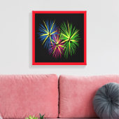 VUURWERK CANVAS AFDRUK (Insitu (Woonkamer))