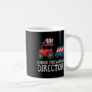 Vuurwerk Directeur Tractor 4th of July Boys Kinder Koffiemok