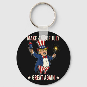 Vuurwerk Donald Trump maakt 4 juli weer geweldig Sleutelhanger