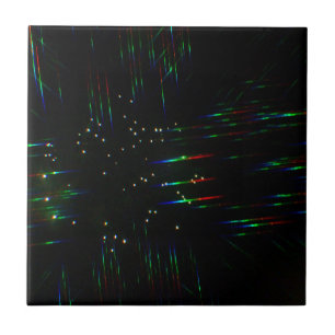 Vuurwerk door een 3D-bril 3 Tegeltje