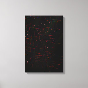 Vuurwerk door een 3D-bril 6 Canvas Afdruk