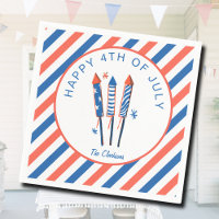 vuurwerk en strepen 4 juli