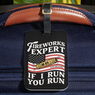 Vuurwerk Expert Als Ik Ren Ren Je 4 Juli  Bagagelabel