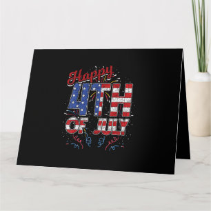 Vuurwerk Gelukkig 4 juli Amerikaanse vlag Amerikaa Kaart