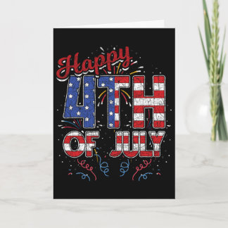 Vuurwerk Gelukkig 4 juli VS Vlag Amerikaanse 4 jul Kaart