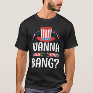 Vuurwerk Gelukkig 4th van Juli Dag aan me u Amerik T-shirt