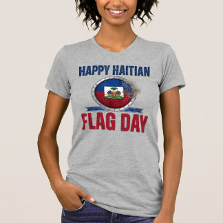 Vuurwerk Gelukkige Haïtiaanse Vlag Dag Haïti Trots T-shirt