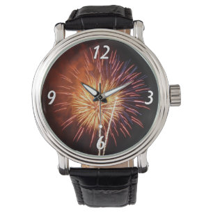 Vuurwerk I rood, wit en blauw Horloge