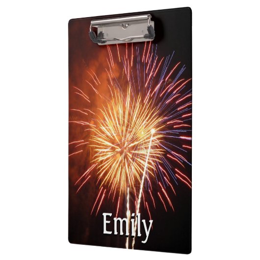 Vuurwerk I rood, wit en blauw Klembord (Links)