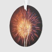 Vuurwerk I rood, wit en blauw Ornament (voorkant)