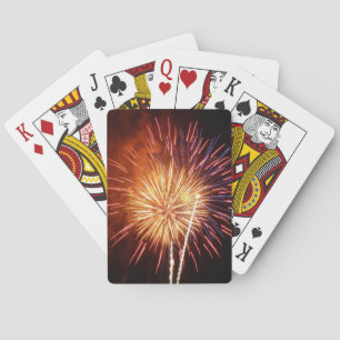 Vuurwerk I rood, wit en blauw Speelkaarten