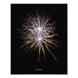 Vuurwerk in Californië Foto Afdruk