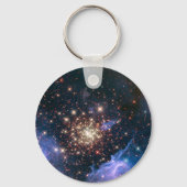 Vuurwerk in de ruimte sleutelhanger (Achterkant)