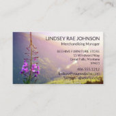 Vuurwerk in Glacier National Park Visitekaartje (Voorkant)