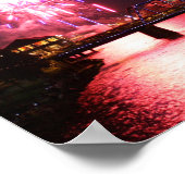 Vuurwerk in grote verkrachters poster (Hoek)