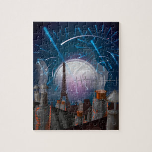 Vuurwerk in Parijs Legpuzzel