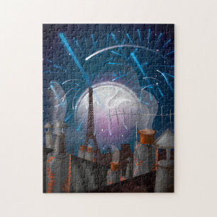 Vuurwerk in Parijs Legpuzzel