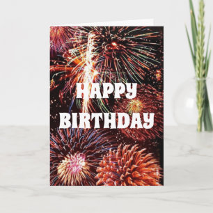 VUURWERK IS NIET GENOEG OM EEN GELUKKIGE VERJAARDA KAART