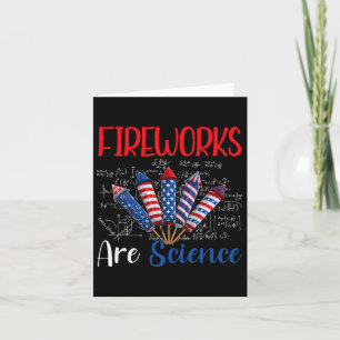 Vuurwerk is wetenschap Onafhankelijkheidsdag Grapp Kaart