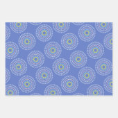 Vuurwerk Japans Blauw Inpakpapier Vel (Voorkant)