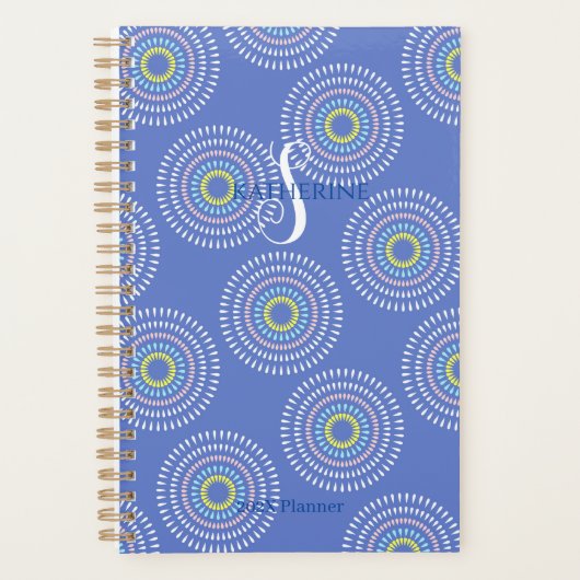 Vuurwerk Japans Blauw Planner (Voorkant)