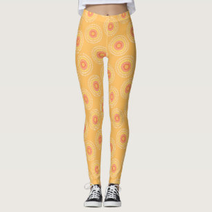 Vuurwerk Japanse Mosterd Leggings