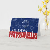 Vuurwerk Kaart op de vierde dag van de Onafhankeli (Gele Bloem)